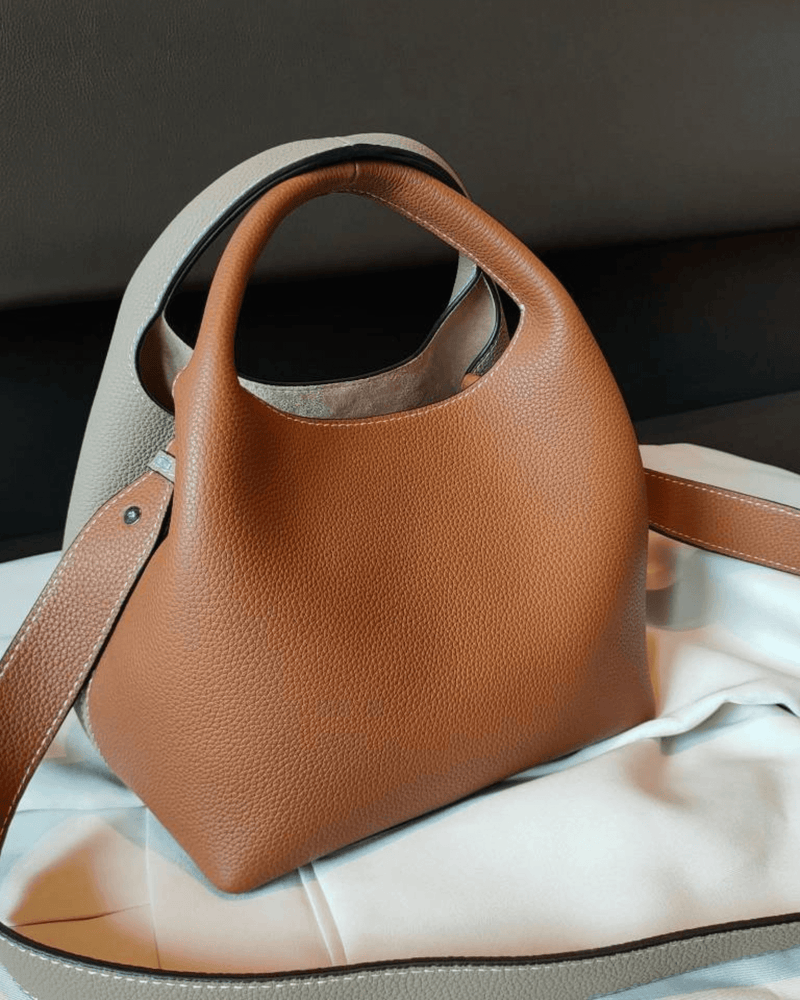 Peruvian Nuna Handbags, Wallets & Cases Cinnamon Coya Leather Shoulder Bag