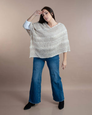 Yanaymi Handwoven Alpaca Wool Poncho
