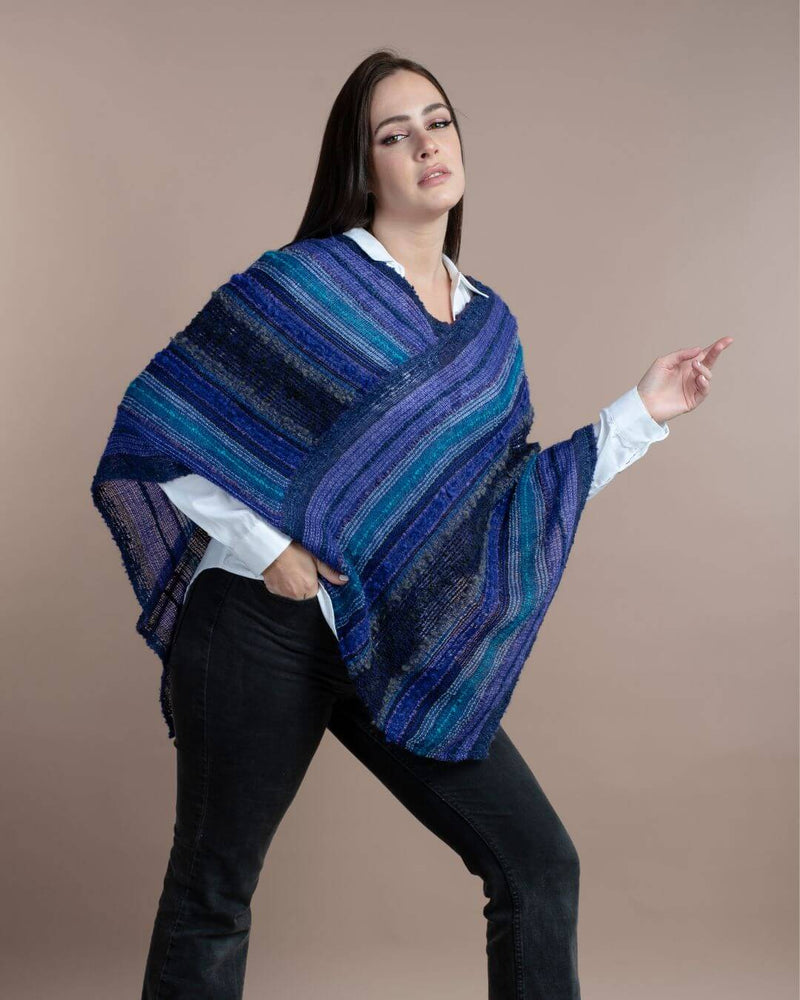 Yanaymi Handwoven Alpaca Wool Poncho