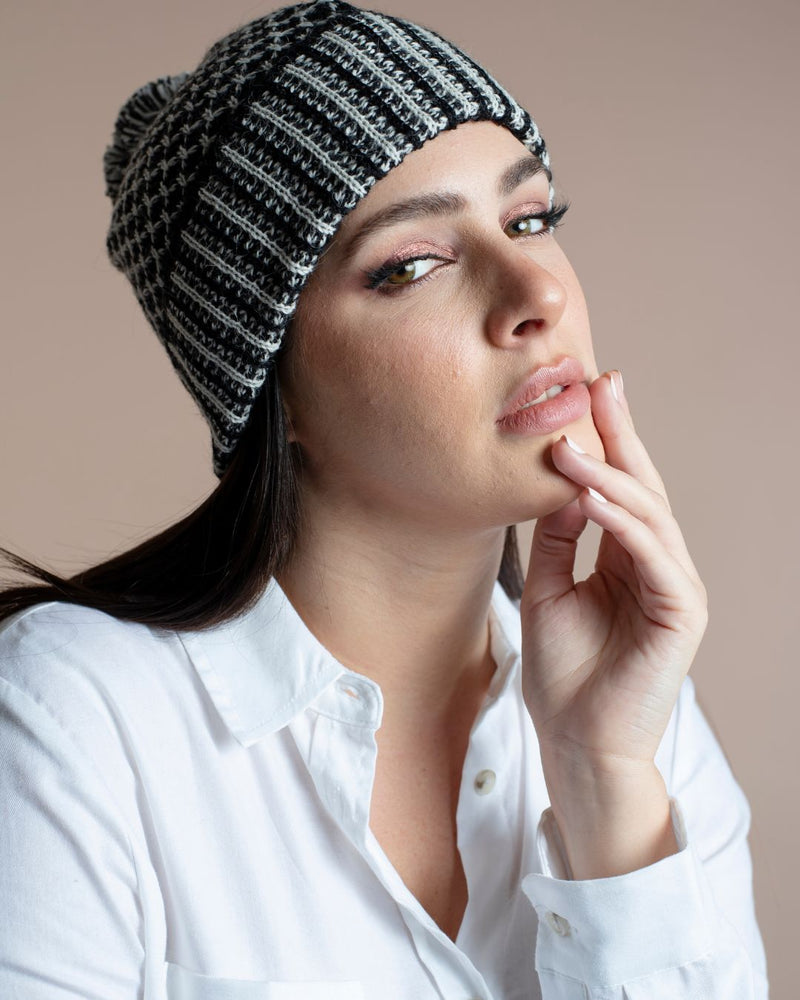 Chapeau d'hiver en laine d'alpaga bébé Pacha