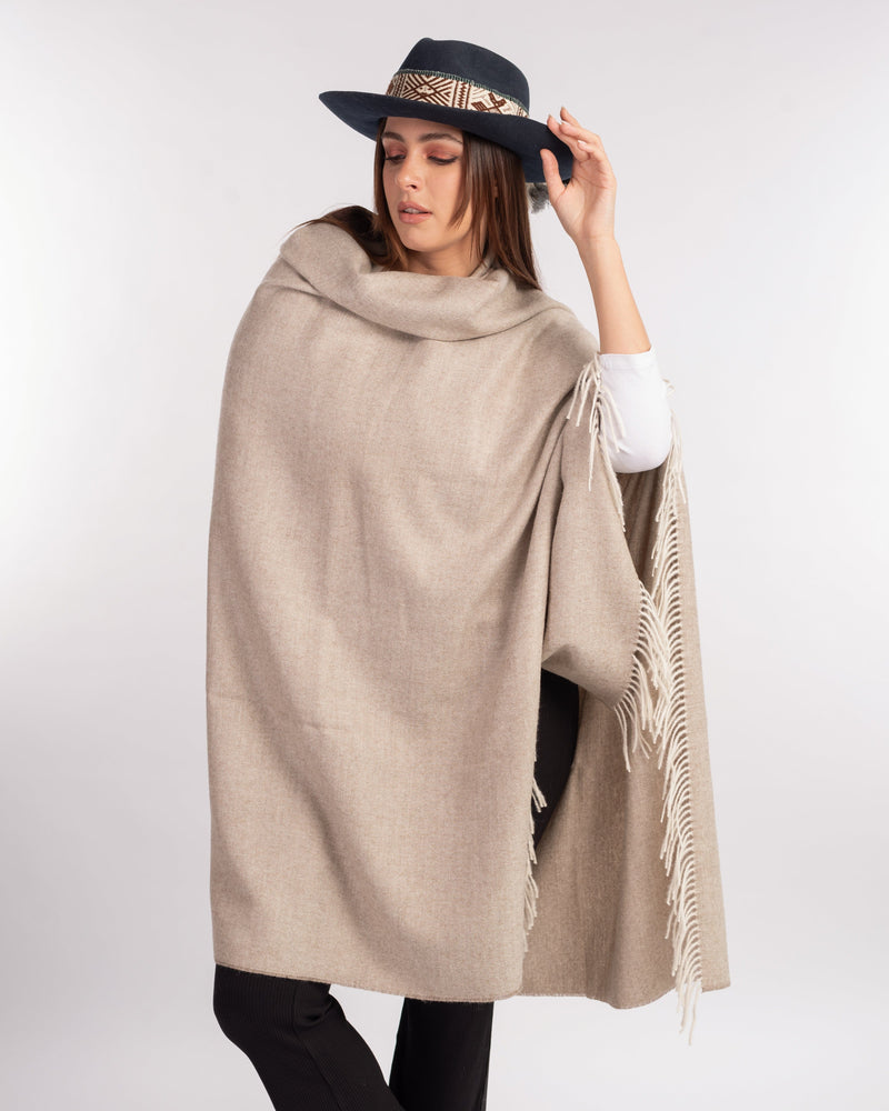 Peruvian Nuna Blankets Sand Chani Alpaca Wool Blanket