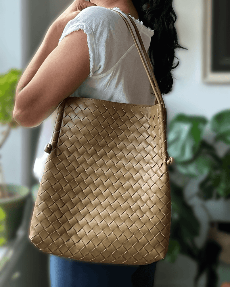 Peruvian Nuna Handbags Camel Chicama Leather Tote Bag