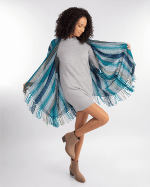 Peruvian Nuna Ponchos Kuska Open Poncho