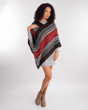 Peruvian Nuna Ponchos Yanaymi Handwoven Alpaca Wool Poncho