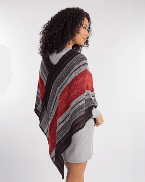 Peruvian Nuna Ponchos Yanaymi Handwoven Alpaca Wool Poncho