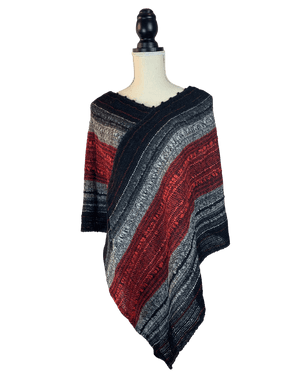 Peruvian Nuna Ponchos Yanaymi Handwoven Alpaca Wool Poncho