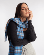 Alpaca Checked Scarf