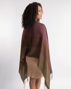 Peruvian Nuna Shawls Fall Urma Alpaca Wool & Silk Shawl