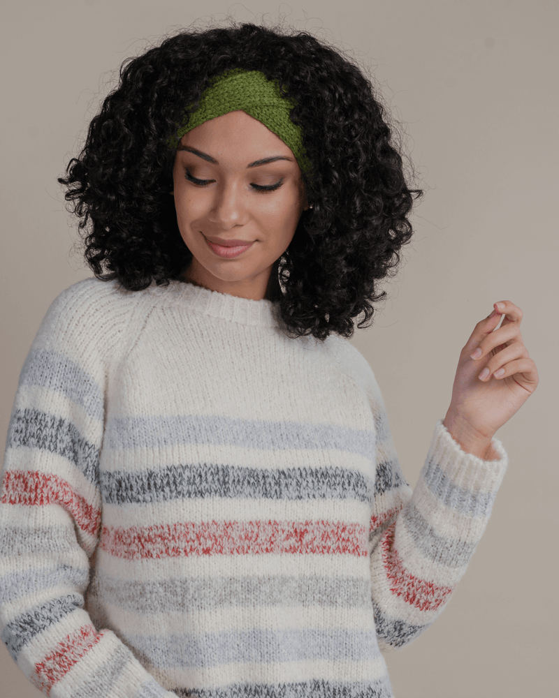 
                
                    Load image into Gallery viewer, Peruvian Nuna Sweaters L Allpa Striped Sweater
                
            