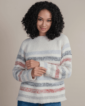 Peruvian Nuna Sweaters M Allpa Striped Sweater