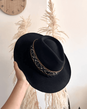 Peruvian Nuna Black Western Hat - 60"