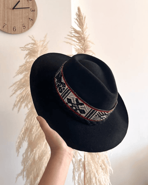 Peruvian Nuna Black Western Hat - 60"