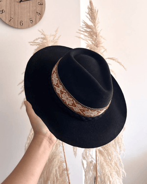 Peruvian Nuna Black Western Hat - 60"