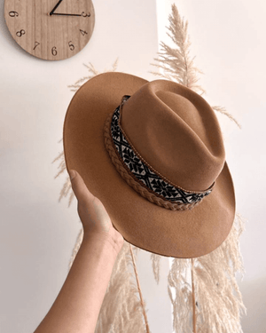 
                
                    Load image into Gallery viewer, Peruvian Nuna Camel Fedora Hat - 60&amp;quot;
                
            