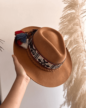 Peruvian Nuna Camel Western Hat - Size 56"