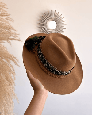 Peruvian Nuna Camel Western Hat - Size 56"