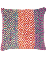 Housse de coussin d'oreiller en laine tissée à la main Chaski