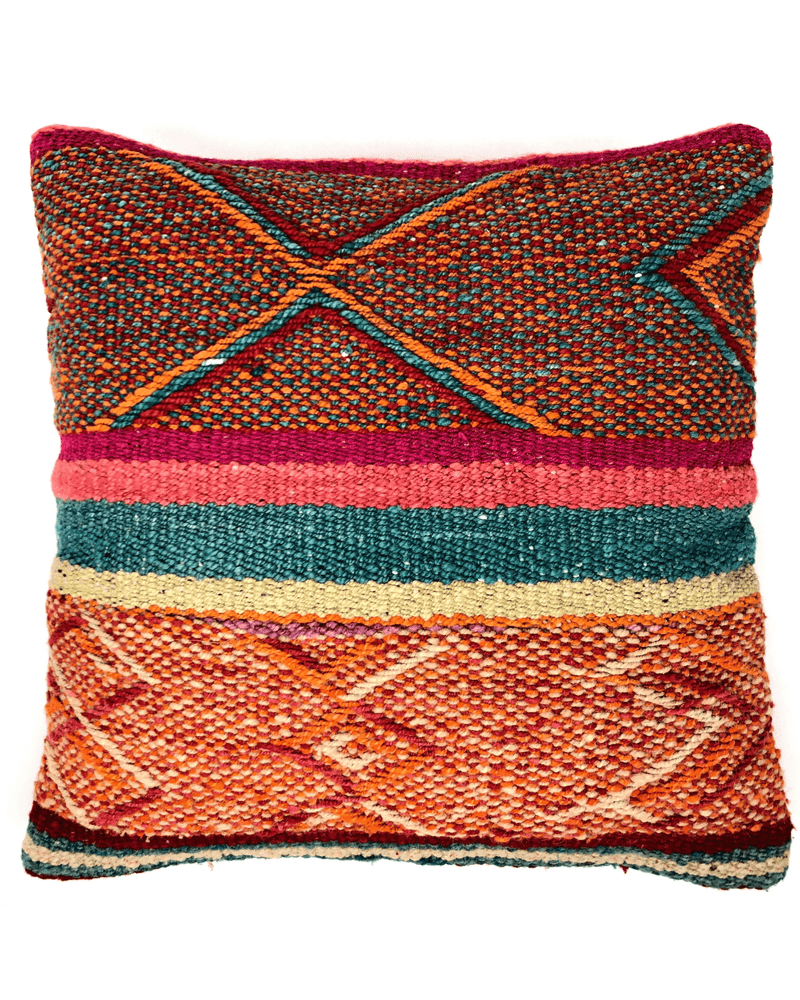 Chikan Handwoven Peruvian Cushion Pillow Cover-Peruvian Nuna