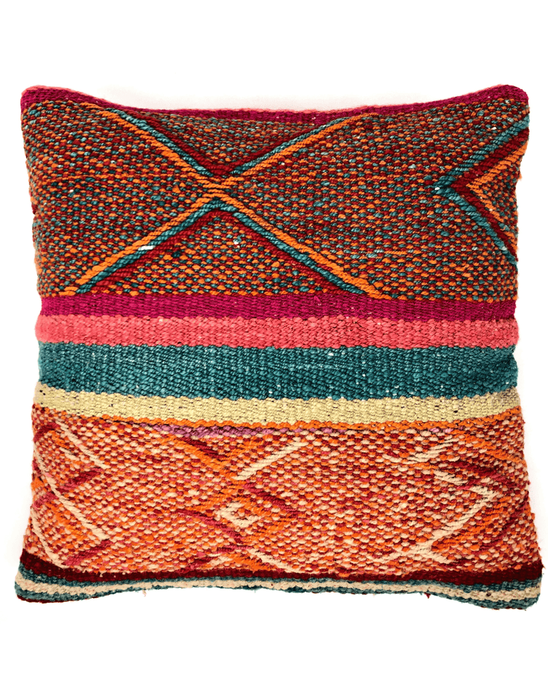 Chikan Handwoven Peruvian Cushion Pillow Cover-Peruvian Nuna