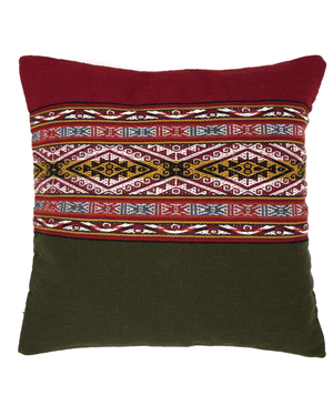 Sinchi Handwoven Wool Pillow Cushion Cover-Peruvian Nuna