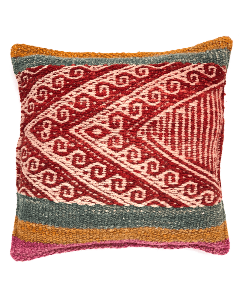 Yanay Handwoven Wool Pillow Cushion Cover-Peruvian Nuna