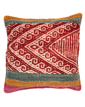 Yanay Handwoven Wool Pillow Cushion Cover-Peruvian Nuna