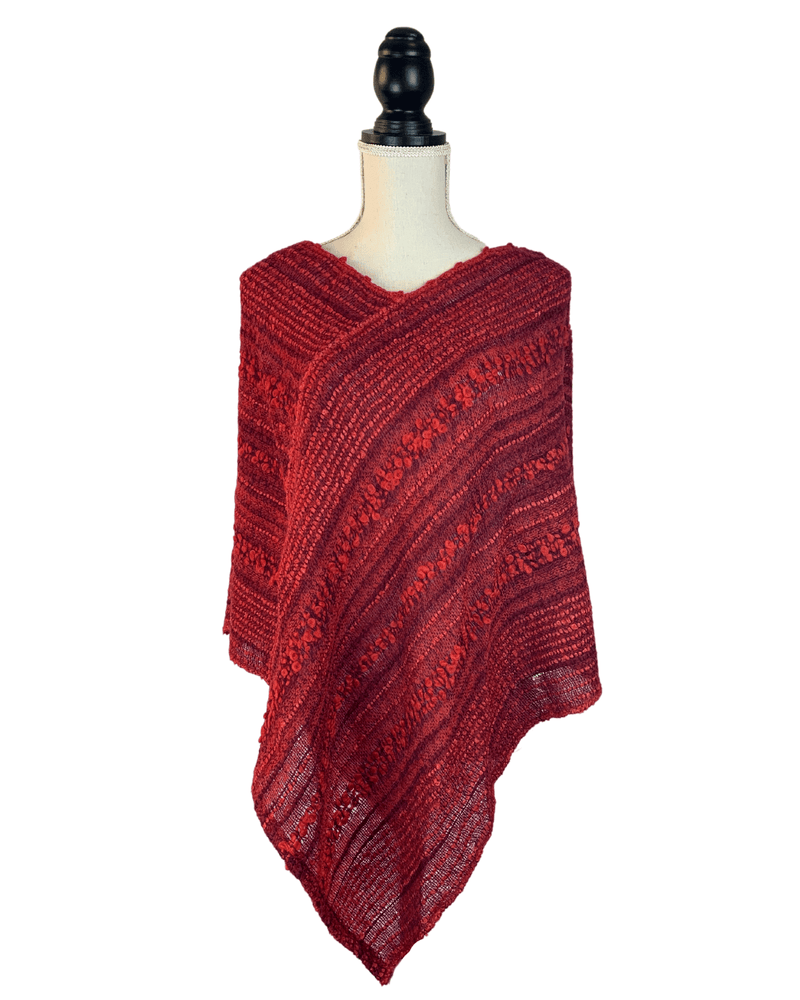Yanaymi Handwoven Alpaca Wool Poncho-Peruvian Nuna