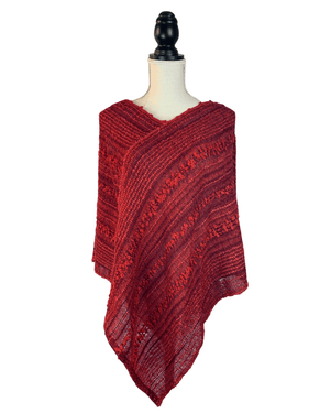Yanaymi Handwoven Alpaca Wool Poncho-Peruvian Nuna