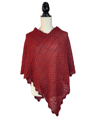 Chaska Handwoven Alpaca Wool Poncho-Peruvian Nuna