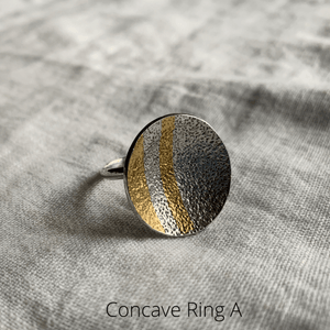 Peruvian Nuna Ring Concave A Tinku Statement Ring