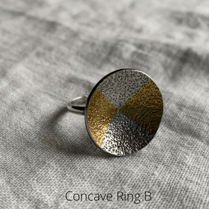 Peruvian Nuna Ring Concave B Tinku Statement Ring