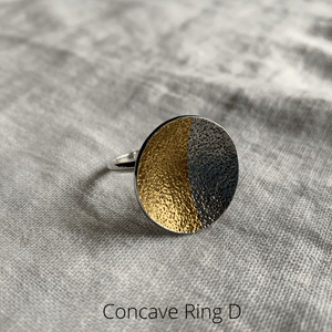 
                
                    Load image into Gallery viewer, Peruvian Nuna Ring Concave D Tinku Statement Ring
                
            