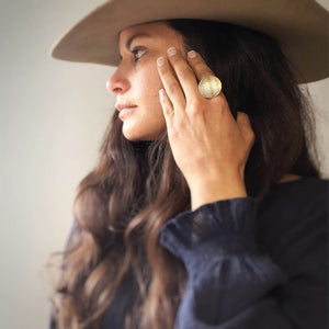 Peruvian Nuna Ring Tinku Statement Ring