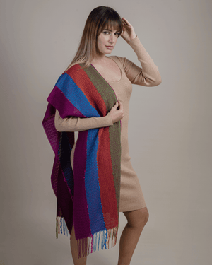 Peruvian Nuna Scarf Asiri Alpaca Wool & Silk Scarf