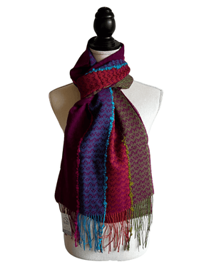 Peruvian Nuna Scarf One Size / Multicolor Asiri Alpaca Wool & Silk Scarf