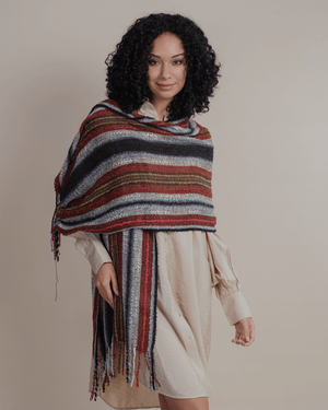 
                
                    Load image into Gallery viewer, Peruvian Nuna Scarves Raymi Alpaca Wool Wrap Shawl
                
            