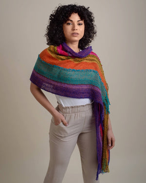 Peruvian Nuna Scarves Raymi Alpaca Wool Wrap Shawl