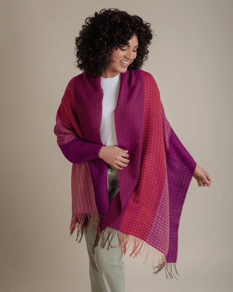 Peruvian Nuna Shawls Urma Alpaca Wool & Silk Shawl