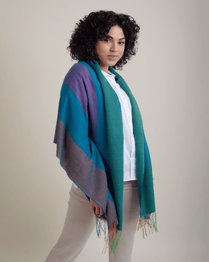Peruvian Nuna Shawls Urma Alpaca Wool & Silk Shawl