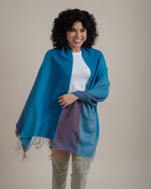Peruvian Nuna Shawls Urma Alpaca Wool & Silk Shawl