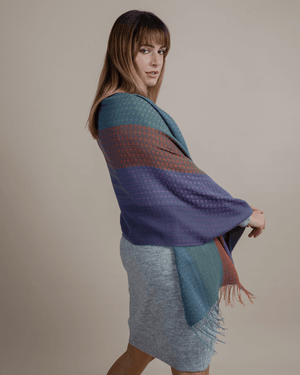 Peruvian Nuna Shawls Urma Alpaca Wool & Silk Shawl
