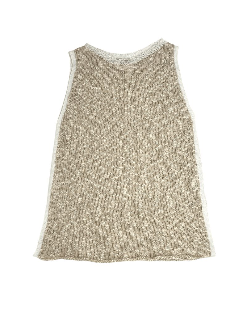 Peruvian Nuna Tops Small / Beige Nina Sleeveless Top