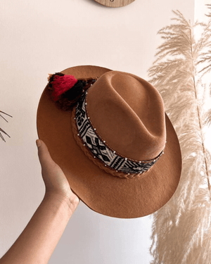 Peruvian Nuna Western Hat Camel - Size 54"