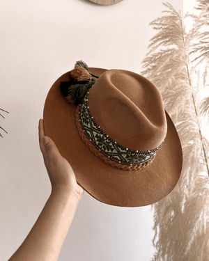Peruvian Nuna Western Hat Camel - Size 54"